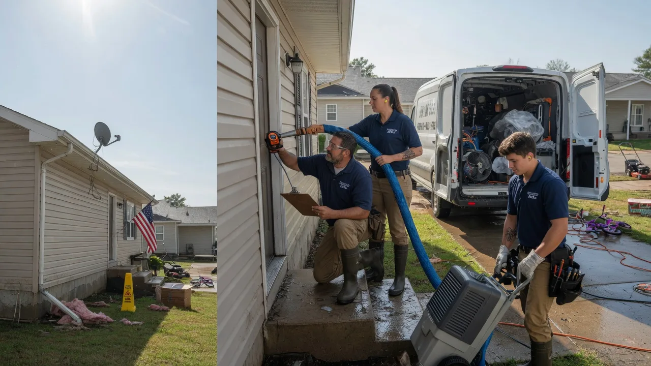 Ceiling Water Damage Restoration in Manderson, SD near me